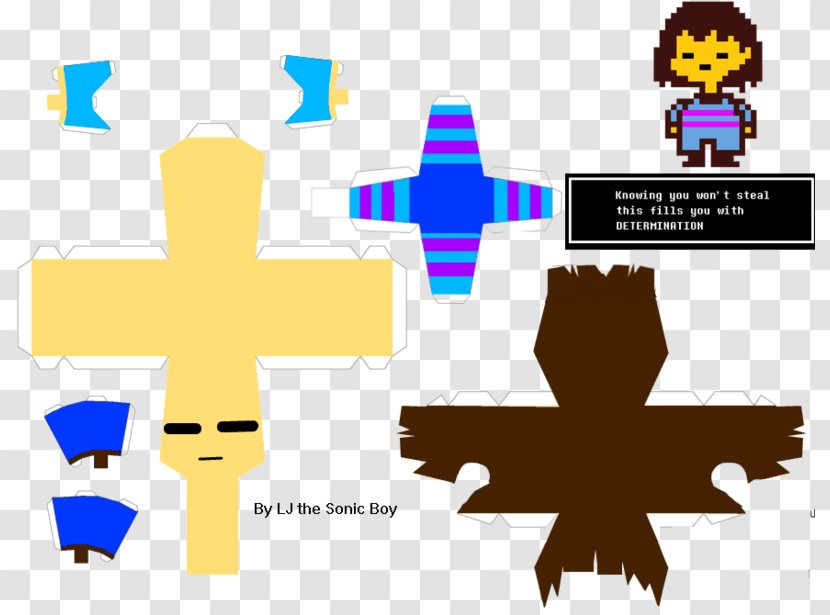 Undertale Paper Model Origami Physical - Game - Craft Transparent PNG