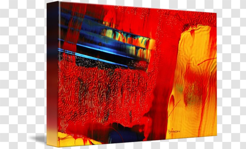 Acrylic Paint Modern Art Painting Gallery Wrap Transparent PNG