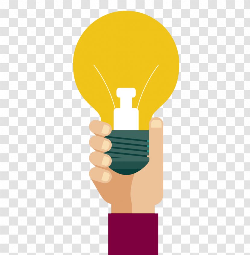 Light Bulb - Hand - Incandescent Gesture Transparent PNG