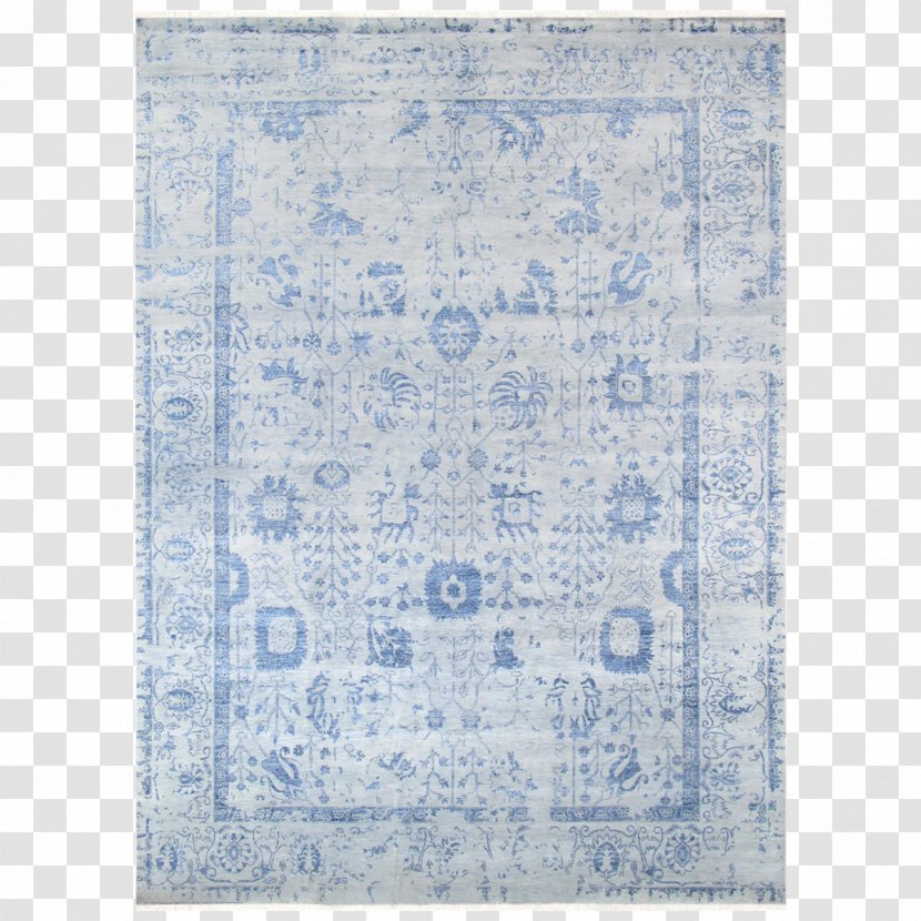 Carpet Blue Wool Silver Knot Transparent PNG