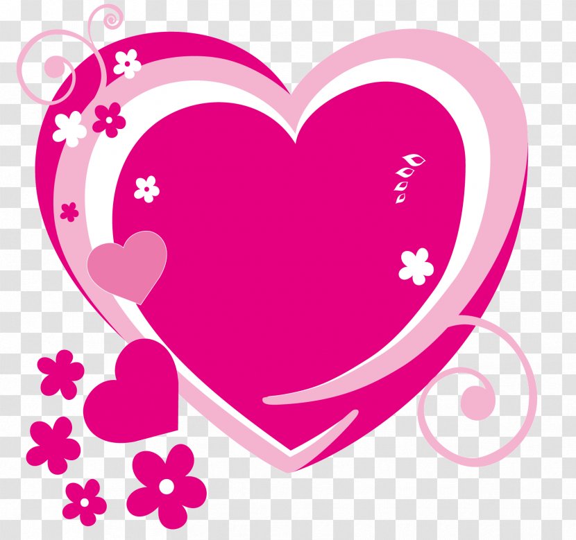 Pink Heart - Watercolor - Silhouette Transparent PNG