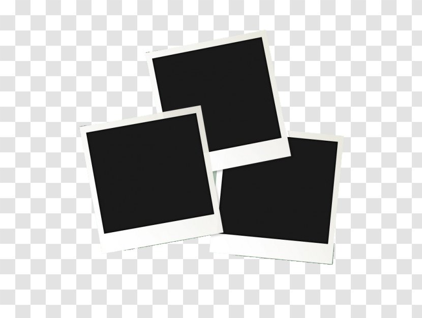 Instant Camera Polaroid Corporation Download - Rectangle - Black Frame Transparent PNG