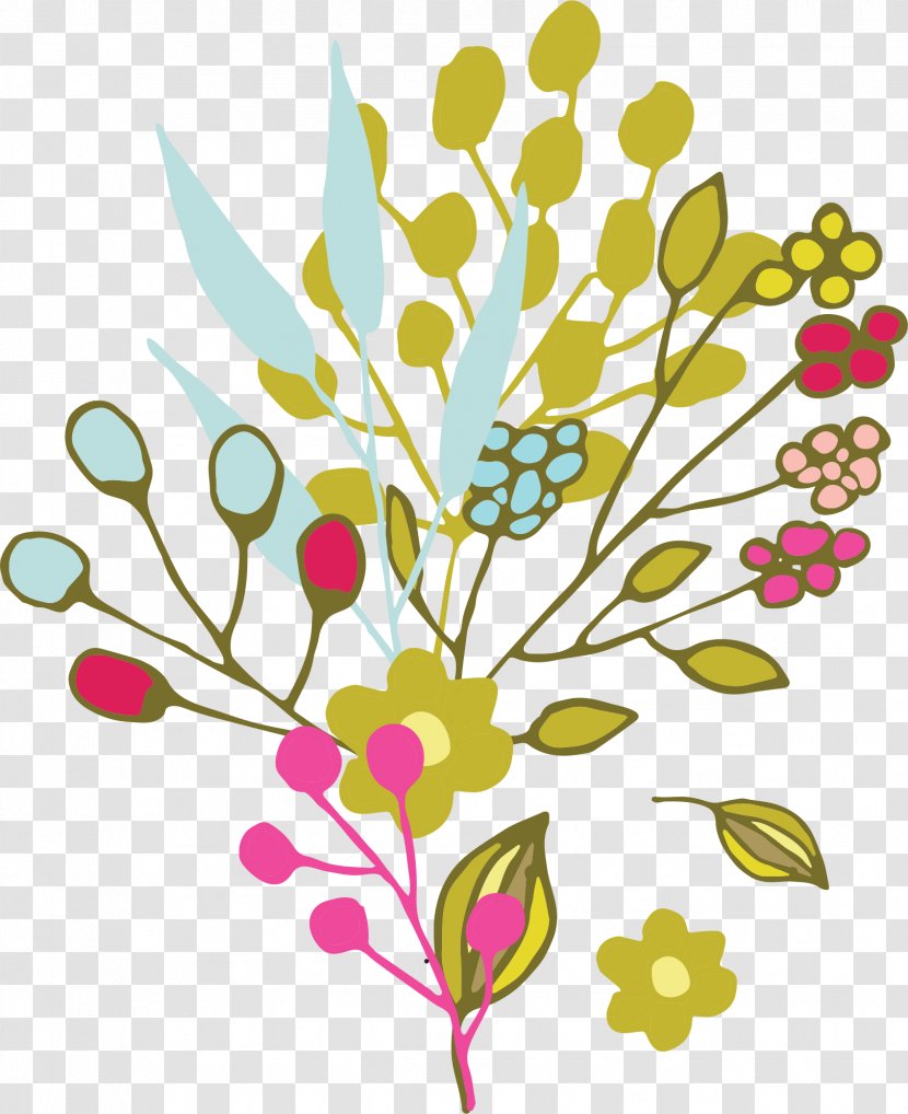 Floral Design Illustration Flower - Plant Stem - Beautiful Background Transparent PNG