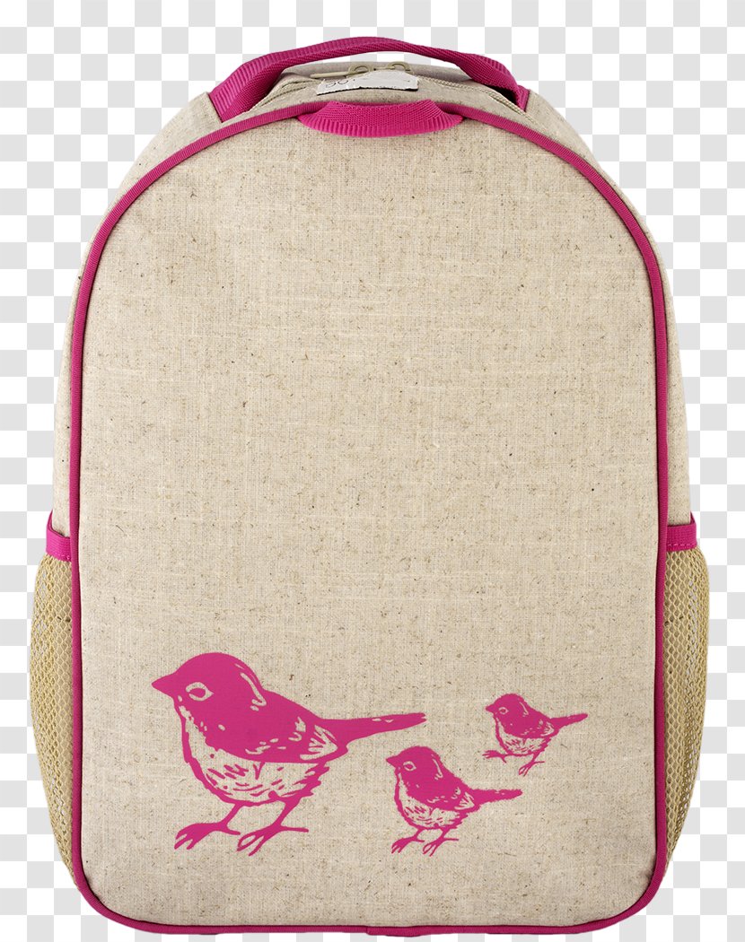 Backpack SoYoung Lunchbox Bag Child - Pink Bird Transparent PNG