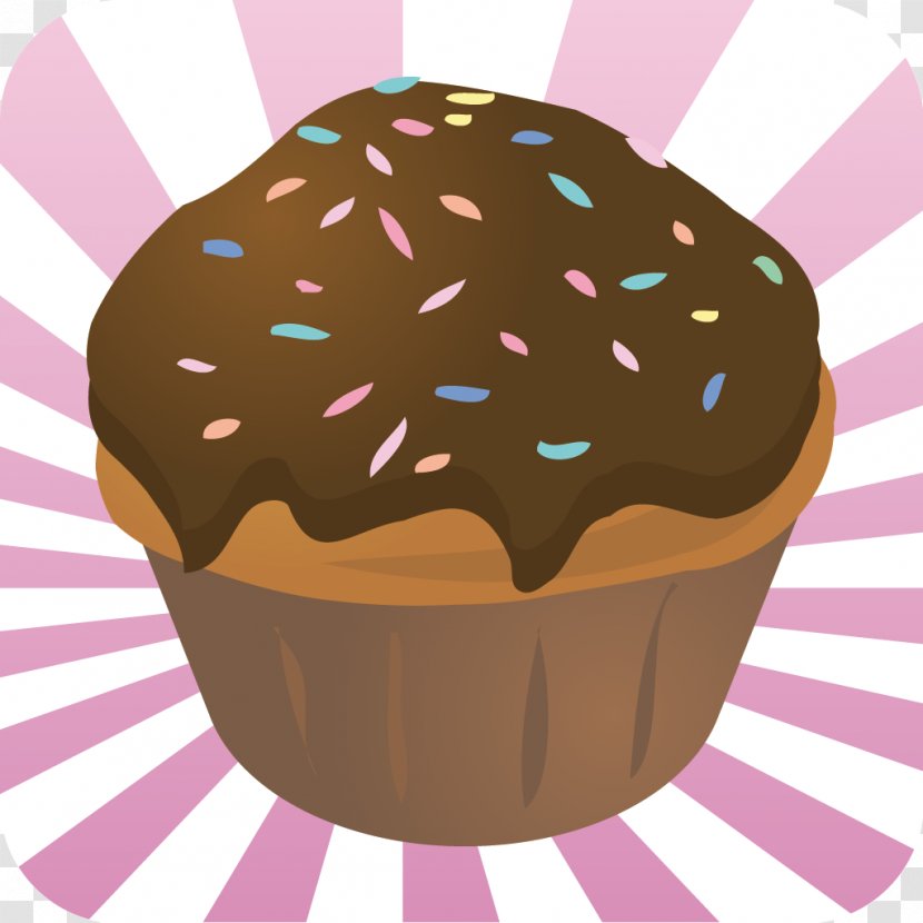 Muffin Cupcake Chocolate Cake White Donuts - Buttercream - Watercolor Delicious Transparent PNG