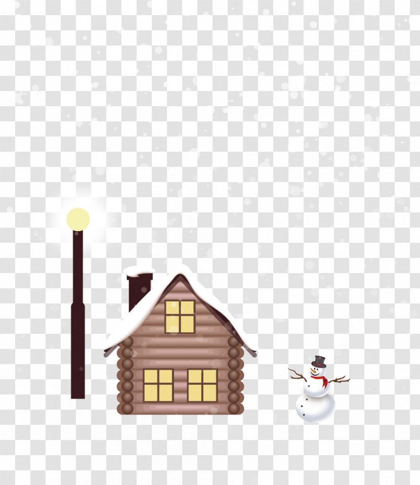 House Snowman - Designer - Snow Winter Material Transparent PNG