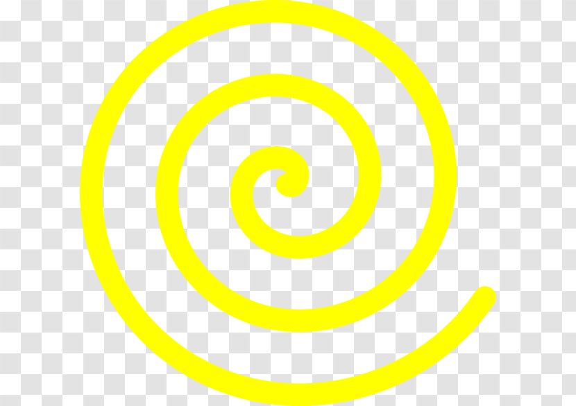 Yellow Spiral Circle Clip Art - Black And - Cliparts Transparent PNG