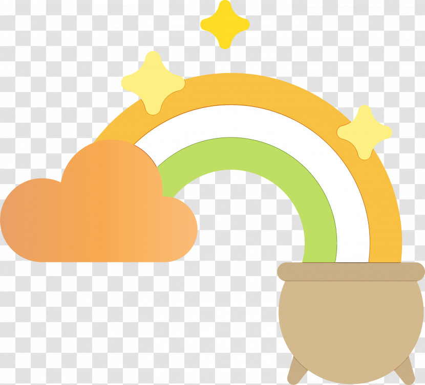 Cartoon Yellow Line Meter Symbol Transparent PNG