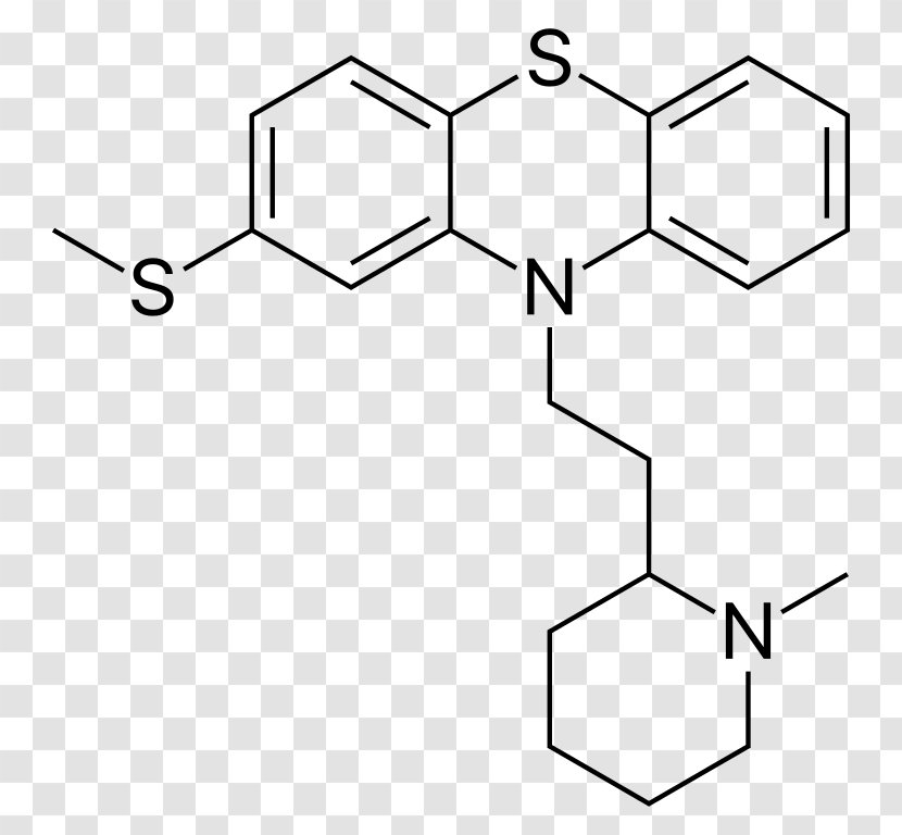 Alizarin Chemical Synthesis Dye Organic Compound Anthraquinone - Black And White - Thioridazine Transparent PNG