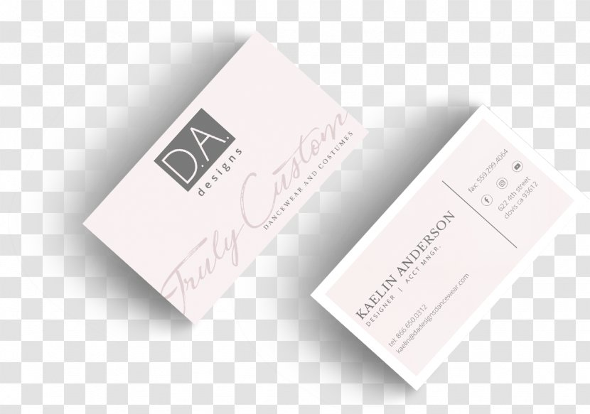 Business Cards Logo Brand - Visiting Card Mockup Transparent PNG