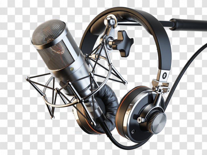 Microphone Headphones Audio Recording Studio Sound And Reproduction - Tree - Mic Transparent PNG
