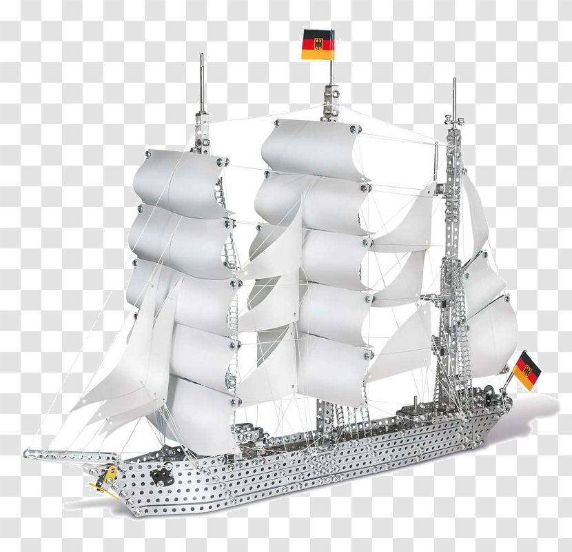 Barque Brigantine Windjammer Gorch Fock Metallbaukasten - Ship Transparent PNG