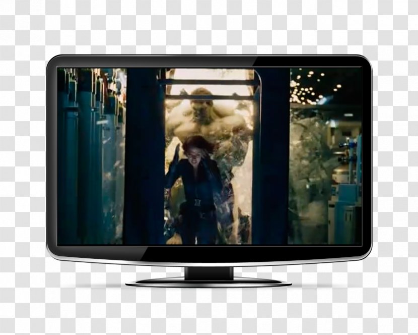 LCD Television LED-backlit Set Liquid-crystal Display - Nick Fury Transparent PNG