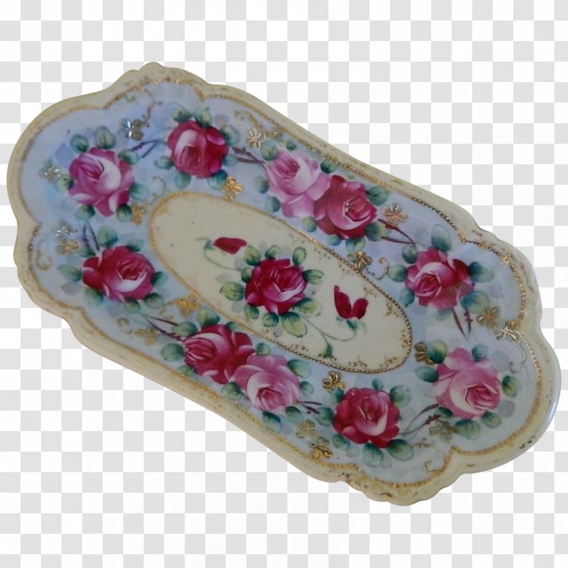 Tray - Rose Hand Painted Transparent PNG