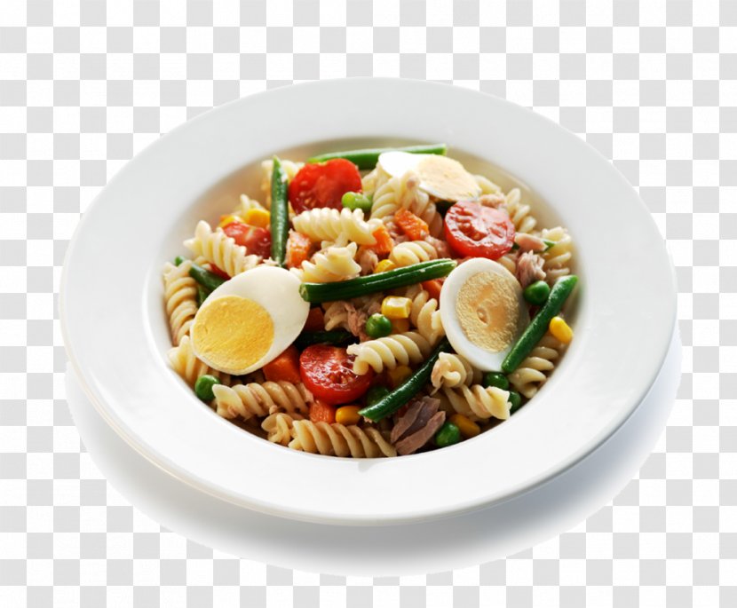 Pasta Salad Italian Cuisine Tuna Fusilli Transparent PNG