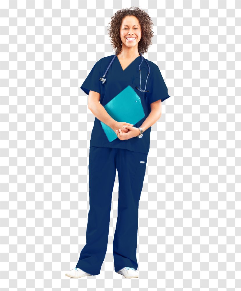 Scrubs Sleeve Physician Stethoscope Uniform - Neck - Student Nurse Transparent PNG