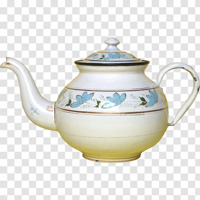 Kettle Porcelain Pottery Teapot Tennessee - Ceramic - Hand Painted Transparent PNG