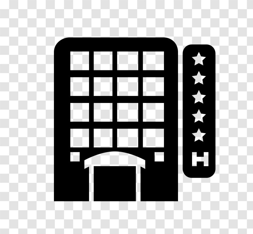 Hotel Icon Motel Backpacker Hostel - Black And White Transparent PNG