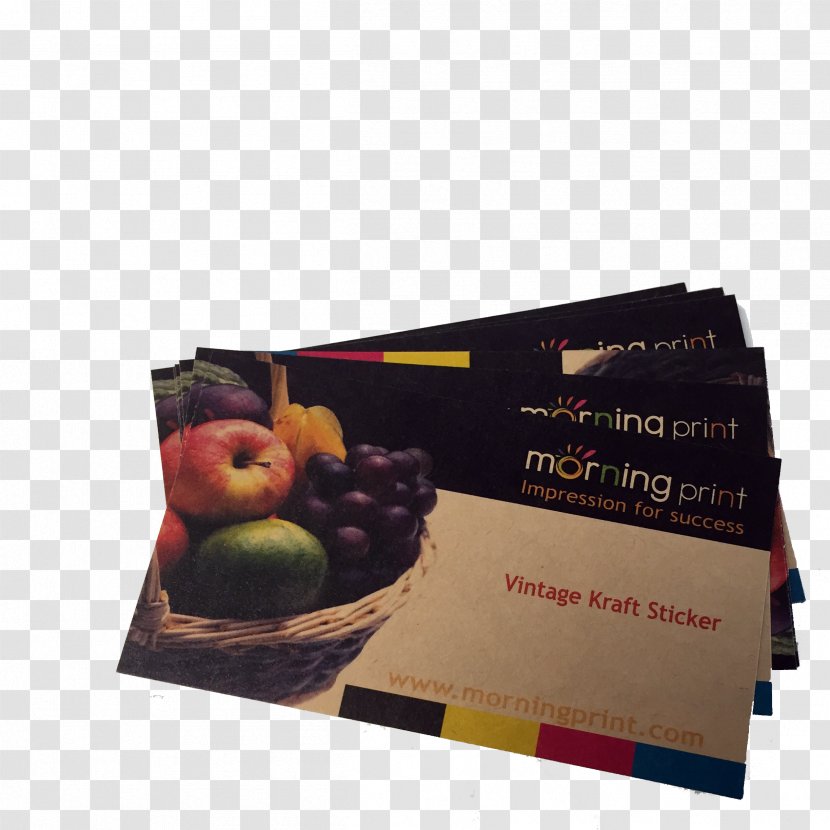 Product Fruit - Superfood - Kraft Paper Business Card Profile Transparent PNG