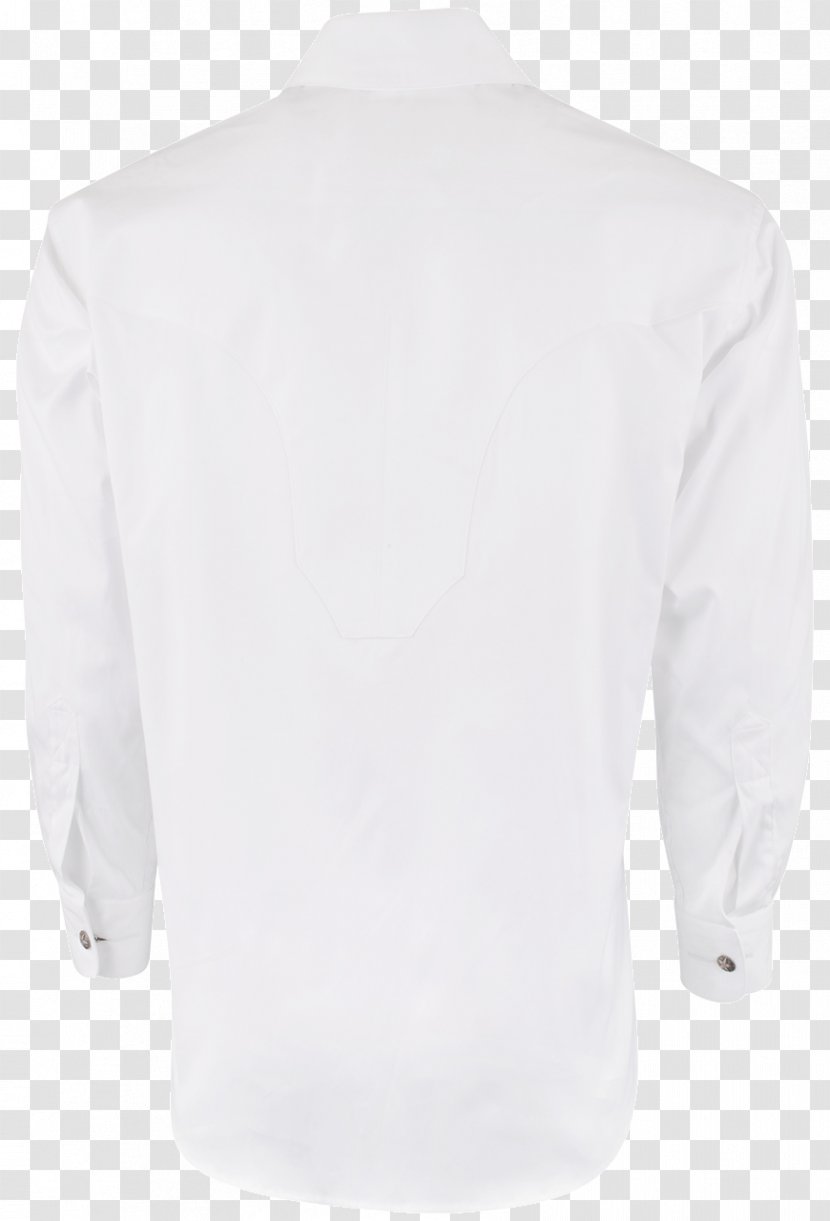 Long-sleeved T-shirt White - Blue Transparent PNG