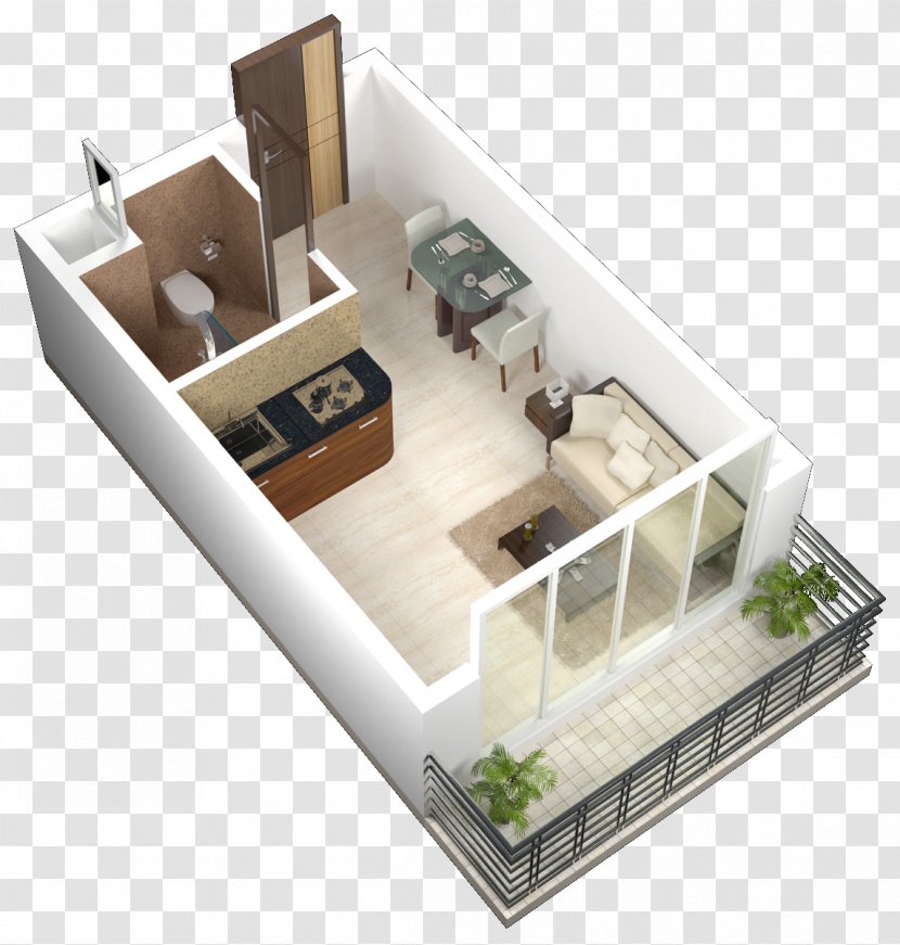 3D Floor Plan House Square Foot - Lakeview Transparent PNG