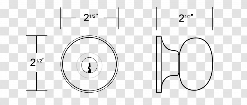 Door Handle Drawing Circle - Material - Design Transparent PNG