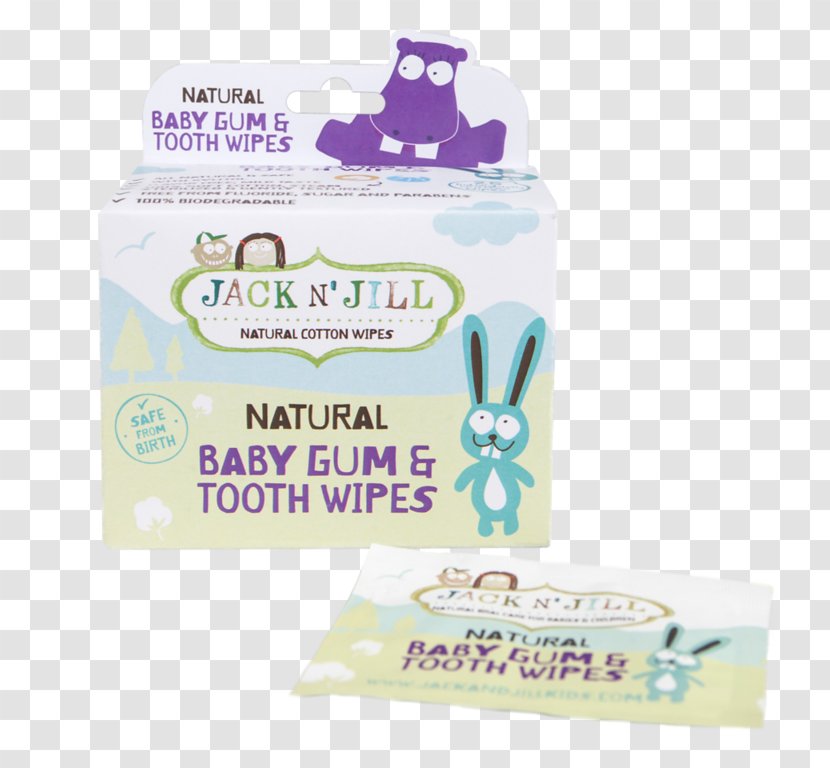 Jack N' Jill Baby Gum & Tooth Wipes Gums Packaging And Labeling - Bathroom Transparent PNG