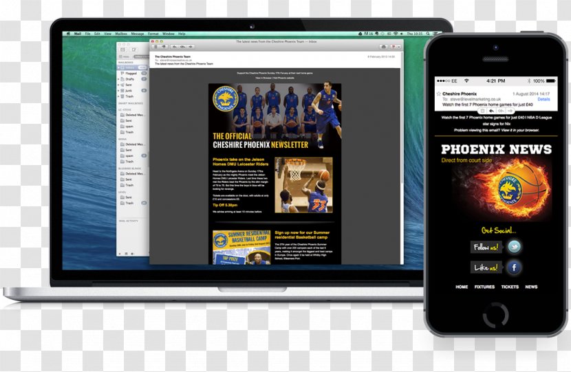 Cheshire Phoenix Smartphone Email Marketing Display Advertising Transparent PNG