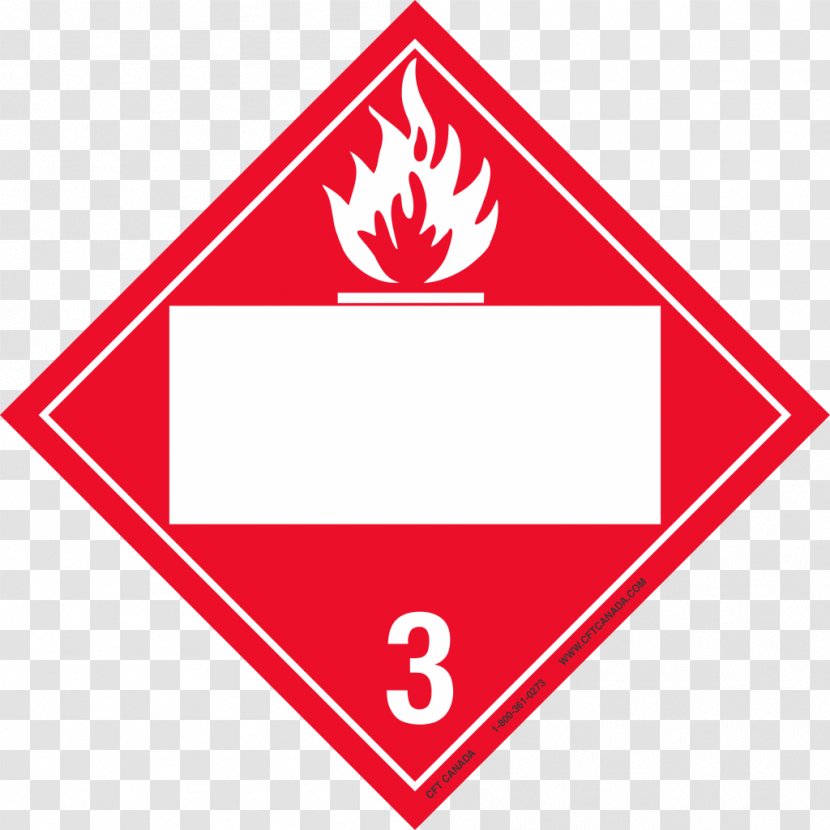 HAZMAT Class 3 Flammable Liquids Dangerous Goods Combustibility And Flammability - Safety - Symbol Transparent PNG