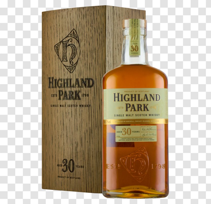 Single Malt Whisky Highland Park Distillery Whiskey Scotch Scapa - Dessert Wine - Market Transparent PNG