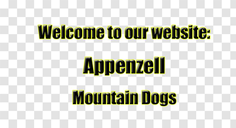 Logo Brand Line Angle Font - Yellow - Greater Swiss Mountain Dog Transparent PNG