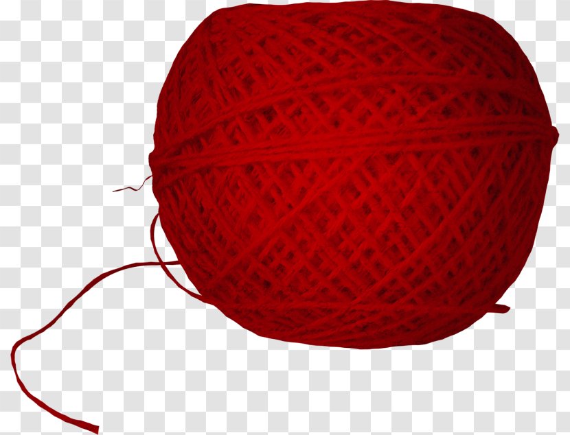 Rękodzieło Needlework Knitting Sewing Clip Art - Red Transparent PNG