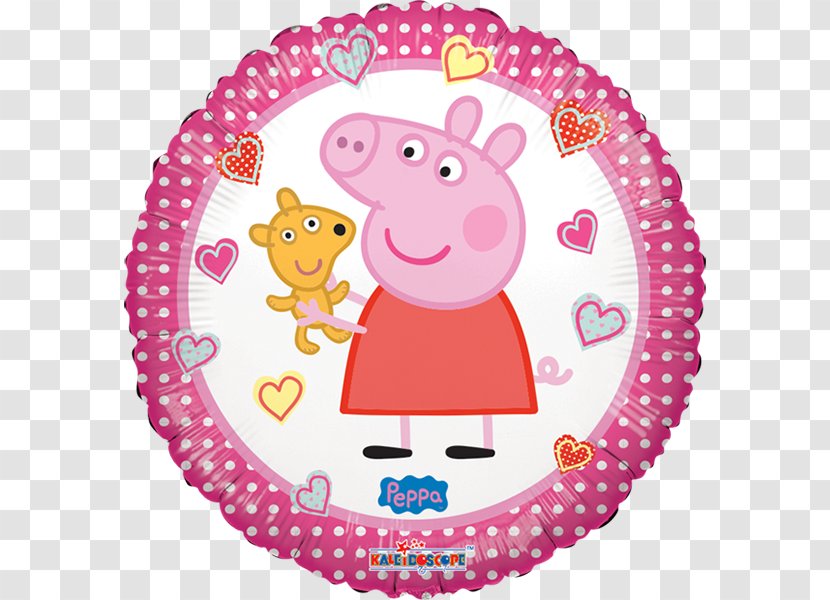 Mylar Balloon Birthday Party Child - Peppa Pig - PEPPA PIG Transparent PNG