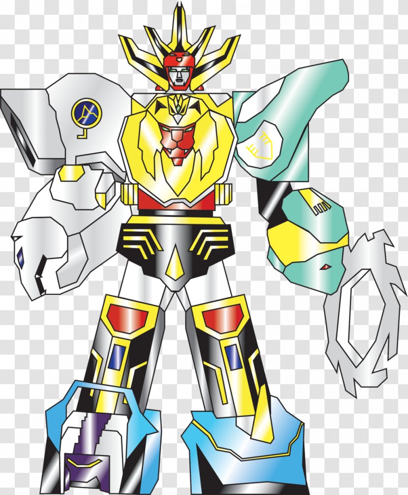 Zords In Power Rangers: Wild Force Super Sentai Drawing - Yellow - Rangers Transparent PNG