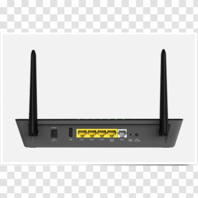 Router DSL Modem Wi-Fi Netgear - Electronics Accessory - Wireless Transparent PNG