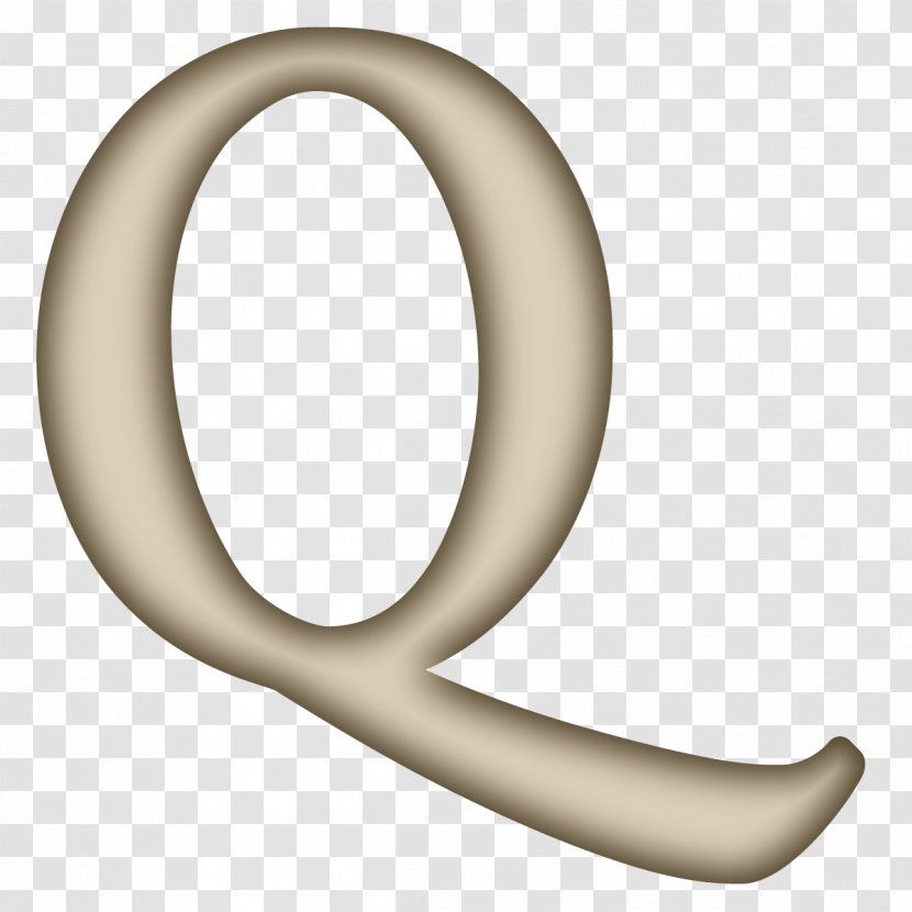 Material Body Jewellery Font - Letter Q Transparent PNG