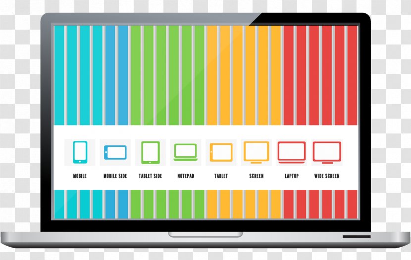 Responsive Web Design Grid Bootstrap Page Layout - Yellow Transparent PNG