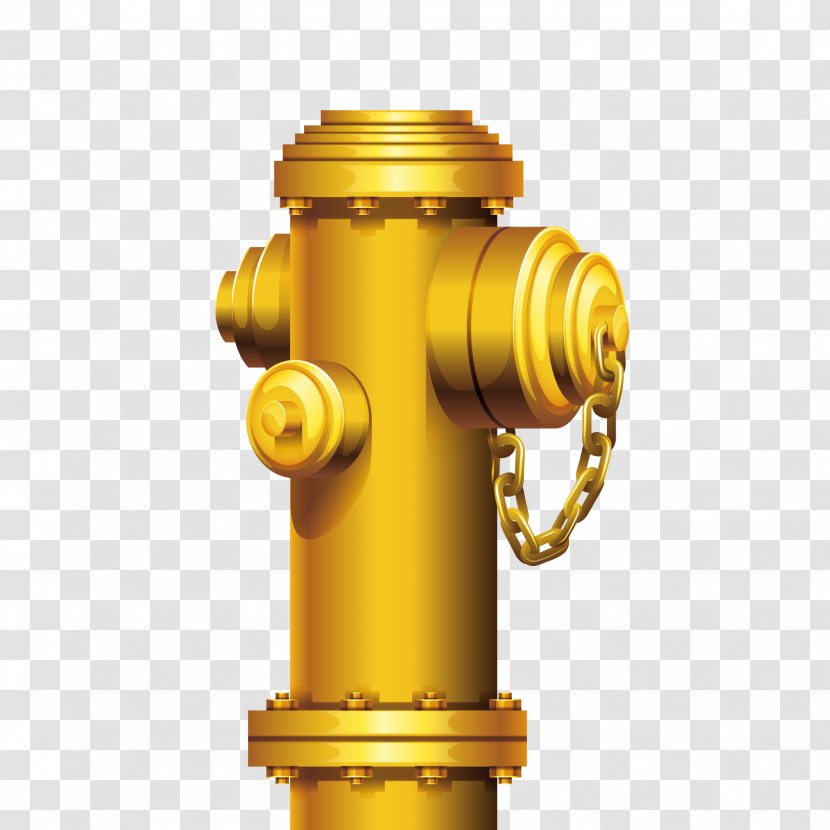 Royalty-free Photography Stock Illustration - Metal - Vector Yellow Fire Hydrant Transparent PNG
