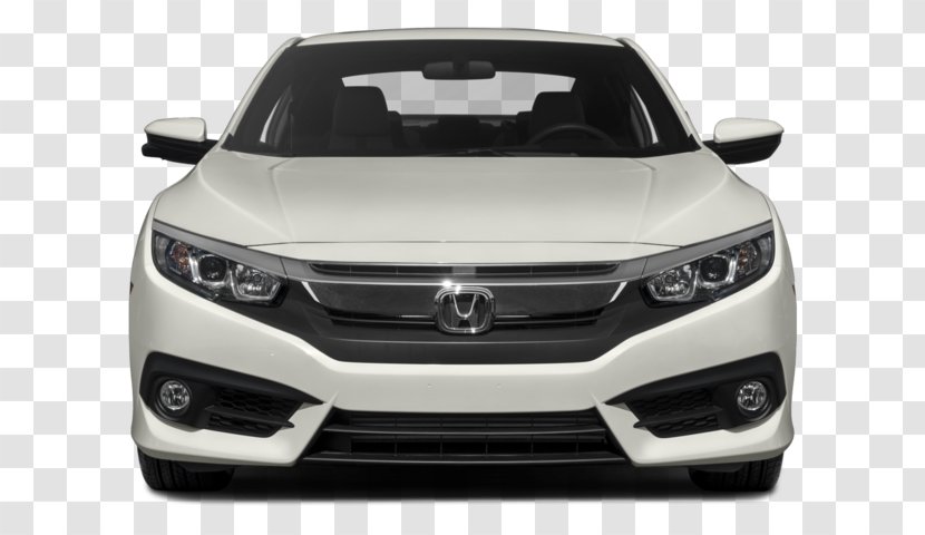 2018 Honda Civic LX CVT Coupe Car Front-wheel Drive Sedan - Bumper - C 70 Transparent PNG
