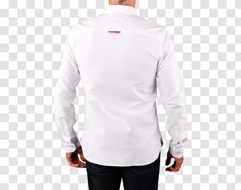 Sleeve Tommy Hilfiger Men's Shirt Tops - Denim White Transparent PNG