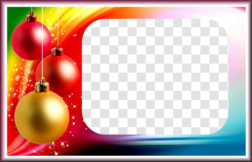 Christmas Decoration Ornament Wallpaper - Decorative Arts - Ball Frame Transparent PNG