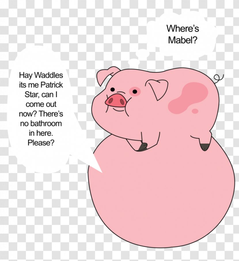 Pig Waddles DeviantArt Animated Series - Mammal Transparent PNG