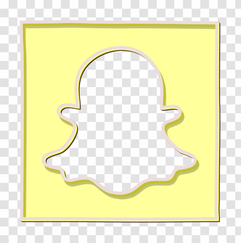 Media Icon Network Snap Chat - Yellow - Social Transparent PNG