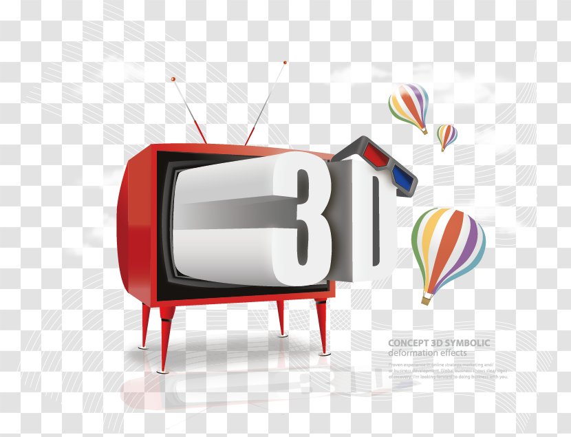 3D Computer Graphics Television Set Fundal - Threedimensional Space - Vector Transparent PNG