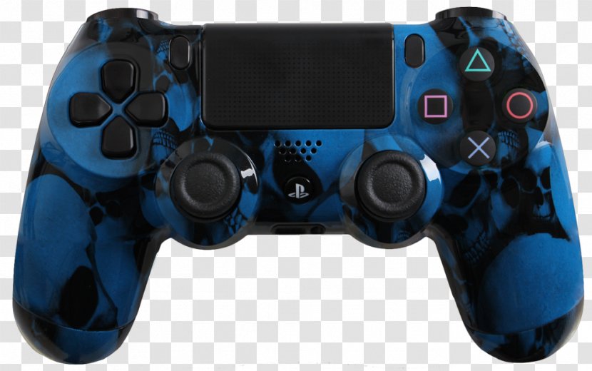 PlayStation 2 4 Xbox 360 Game Controllers - Video - Blue Skull Transparent PNG