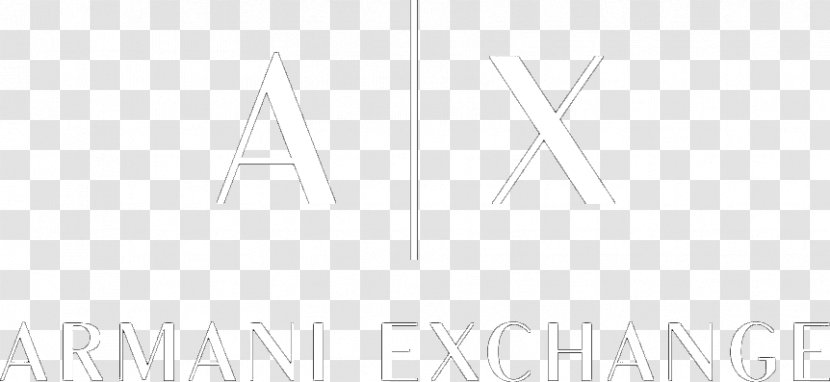 Logo A|X Armani Exchange Brand Font Product - Ax - Black And White Transparent PNG