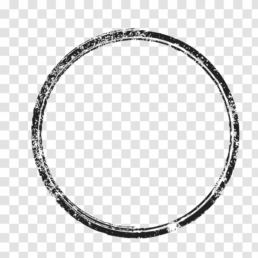 Paintbrush Circle - Area - Vector Simple Pen Ring Transparent PNG