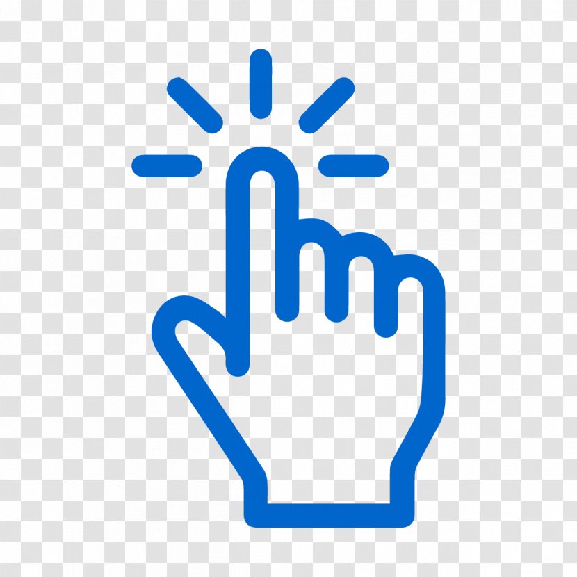 Mouse Click - Logo - Symbol Electric Blue Transparent PNG