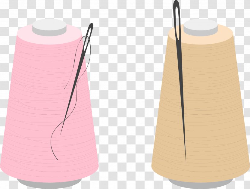 Peach - Coil Embroidery Needle Transparent PNG