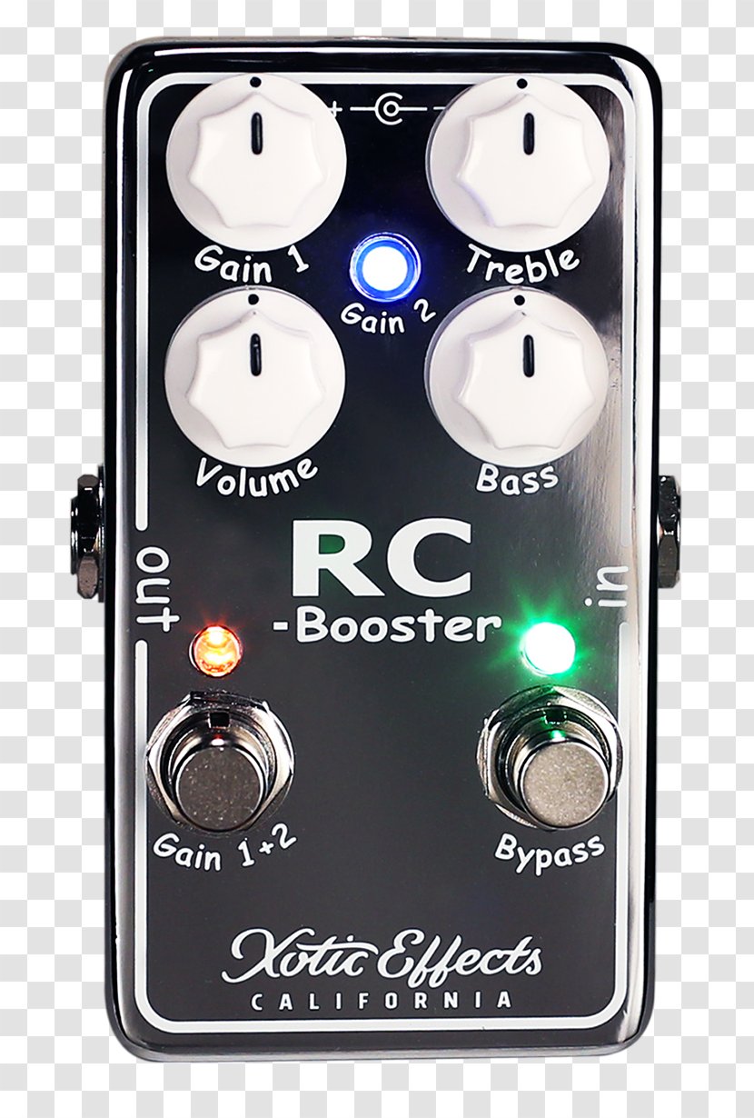 Xotic RC Booster Effects Processors & Pedals Distortion EP Guitar - Watercolor Transparent PNG